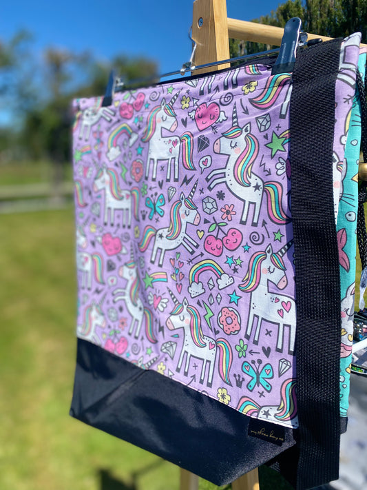 Swim Bag FUNKY UNICORN PURPLE