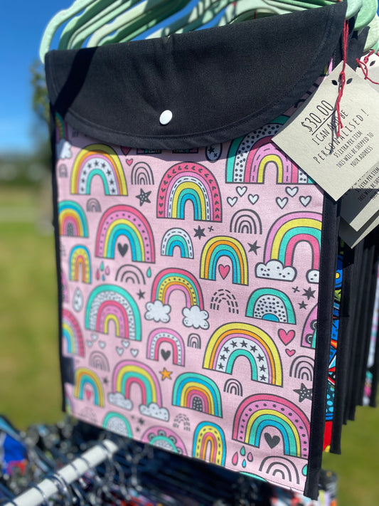 Book Bag PINK RAINBOWS