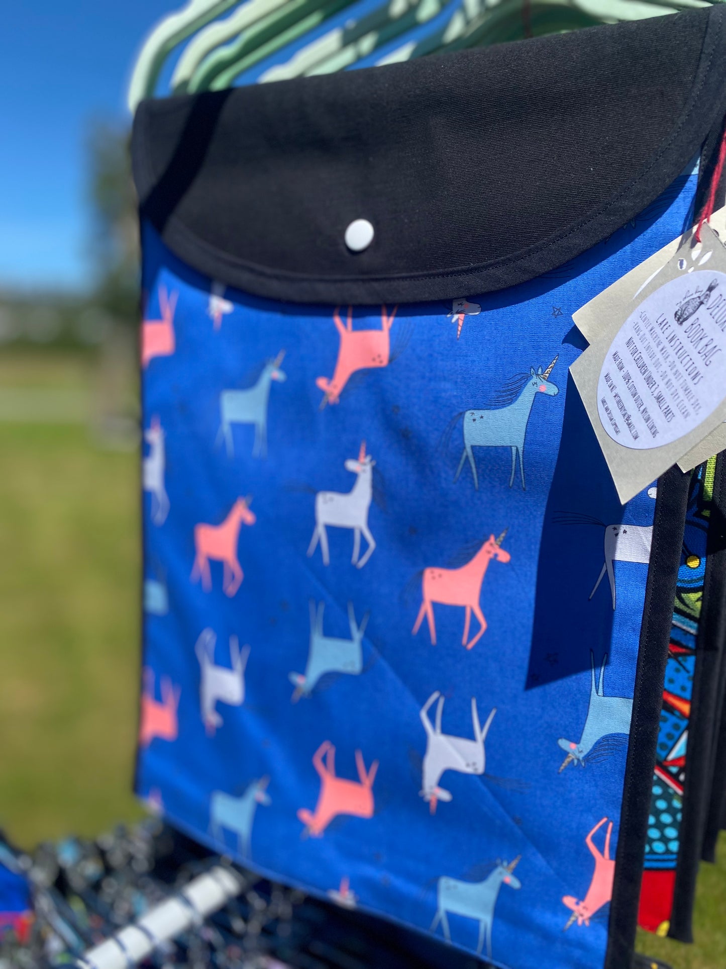 Book Bag GOLD HORN UNICORN