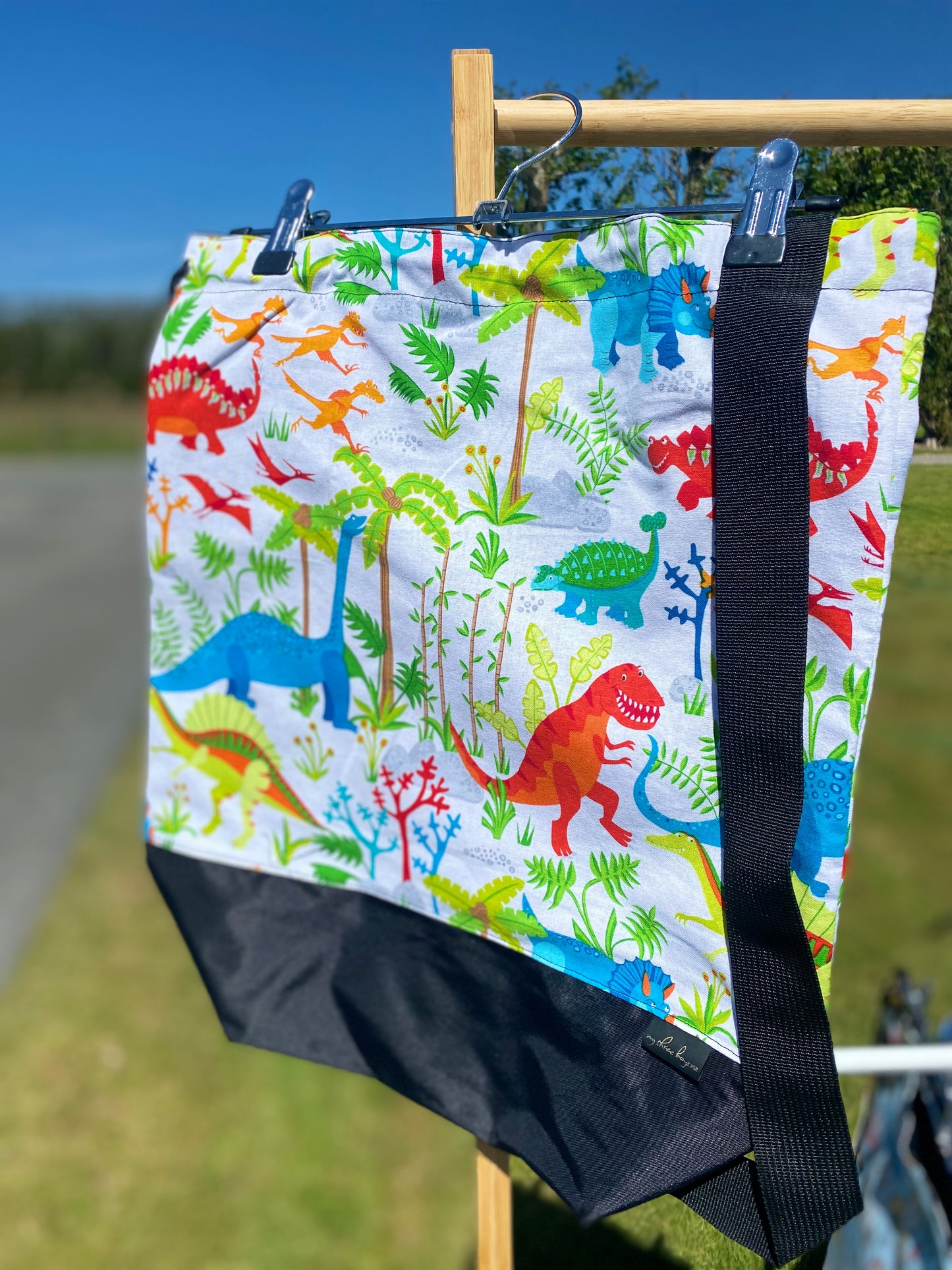 Swim Bag WHITE DINOS